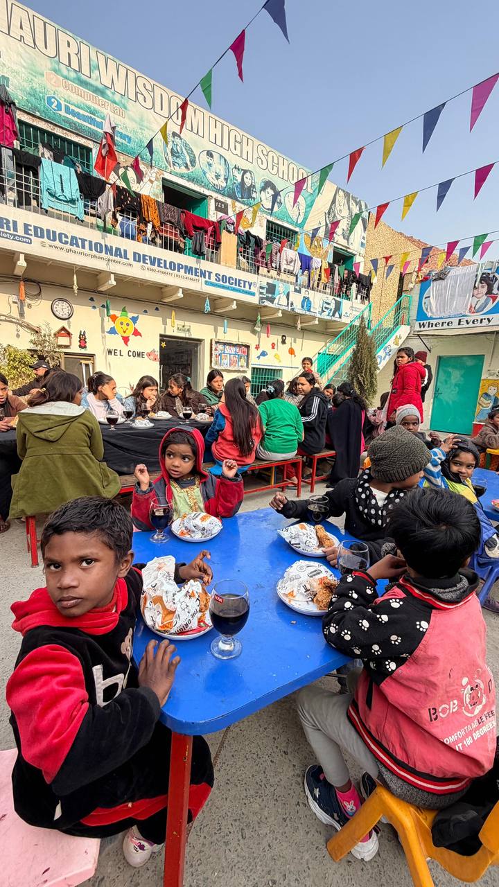 Relief meal packages distributed to families